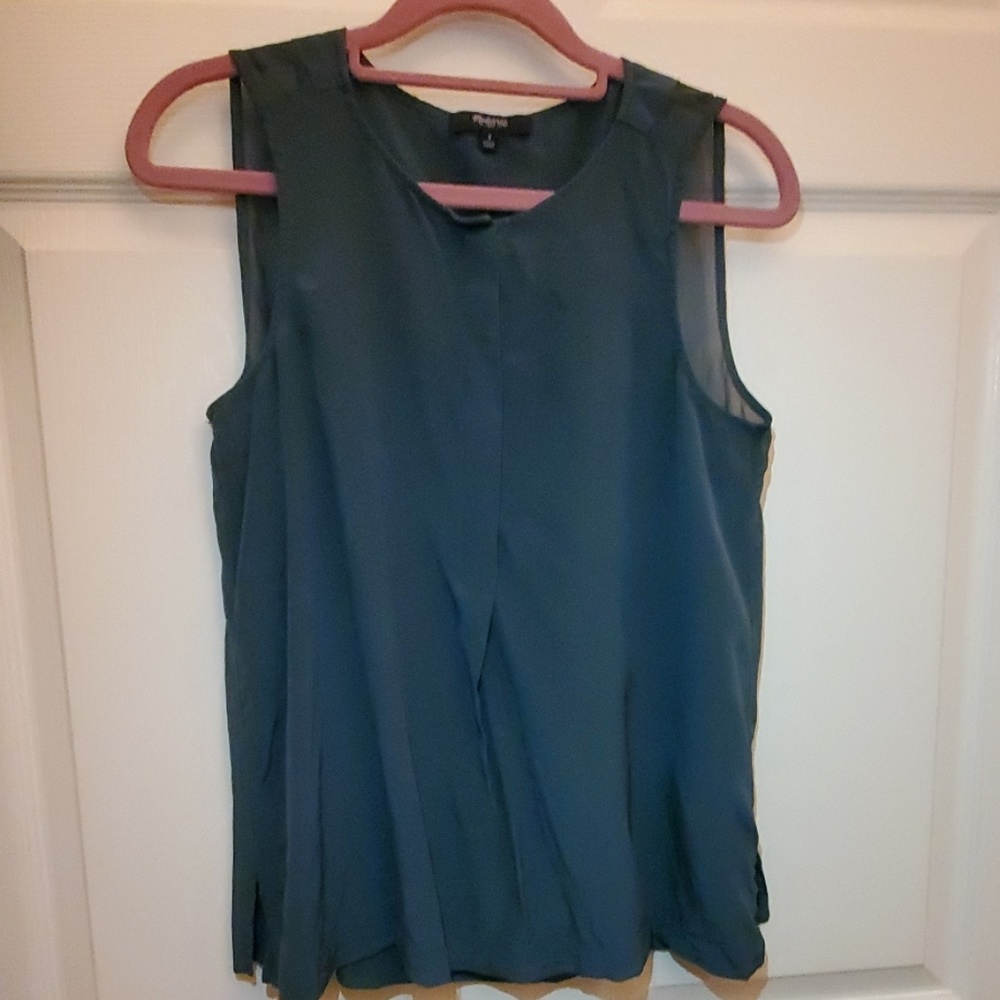 Madewell Emerald Green Silk Top